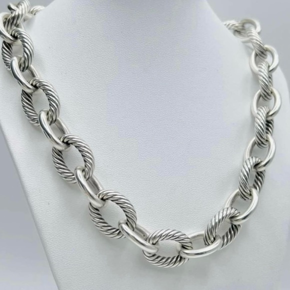 David Yurman Oval Link Chain Necklace - Picture 2 of 9